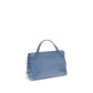 Zanellato Blue Calf Leather Bos Taurus Shoulder Bag
