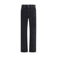 Diesel Black Cotton Relaxed Fit Jeans