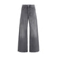 Marine Serre Gray Cotton Flared Jeans
