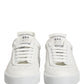 Dolce & Gabbana MIAMI Calf Low Top Men Sneakers  White