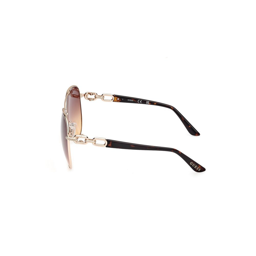 Guess Gold Metal Sunglasses