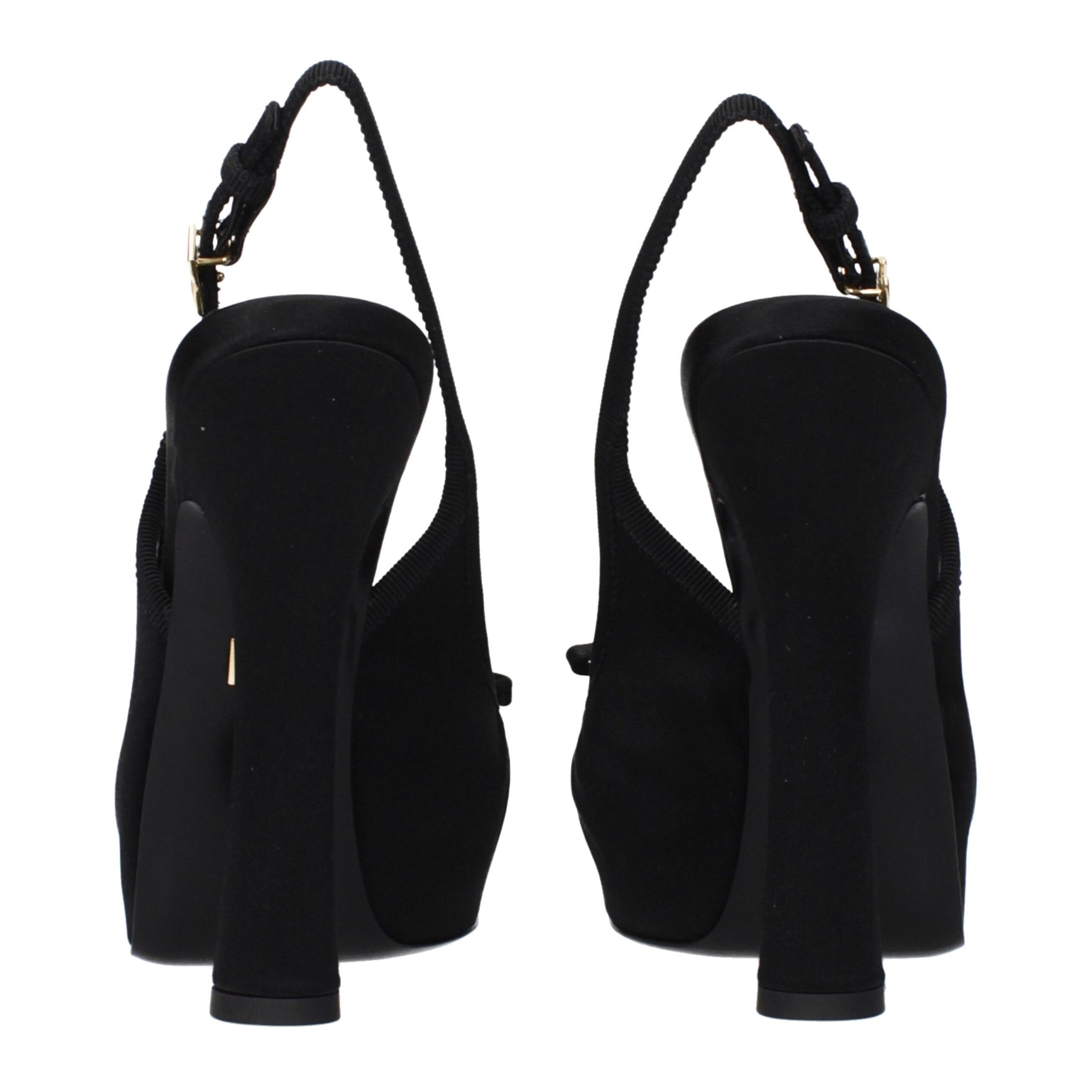 Dolce & Gabbana Black Satin Pumps