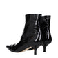 Maison Margiela Black Leather Ankle Boots
