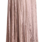 Mangano Chocolate Viscose High Waist A-line Maxi Skirt