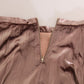 Mangano Chocolate Viscose High Waist A-line Maxi Skirt