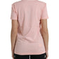 Dolce & Gabbana Pink Graphic Print Cotton Crew Neck T-shirt