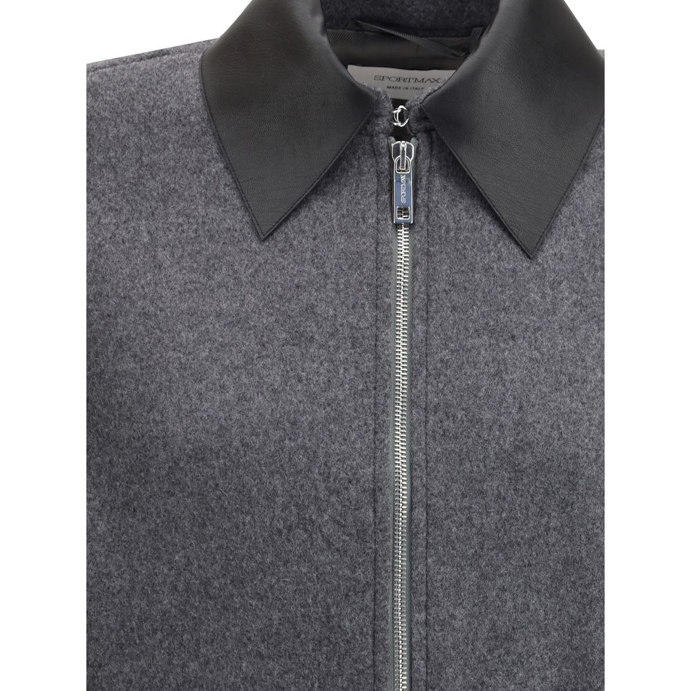 Max Mara Gray Fleece Wool Clothing
