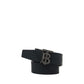 Burberry Black Calf Leather Bos Taurus Regular Belt