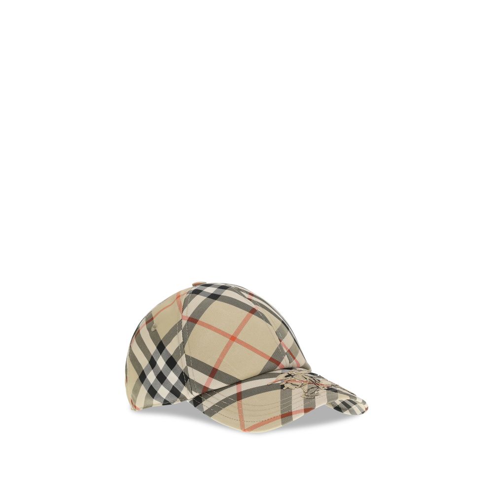 Burberry Beige Cotton Cap (Baseball Hat)