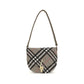 Burberry Gray Fabric Shoulder Bag