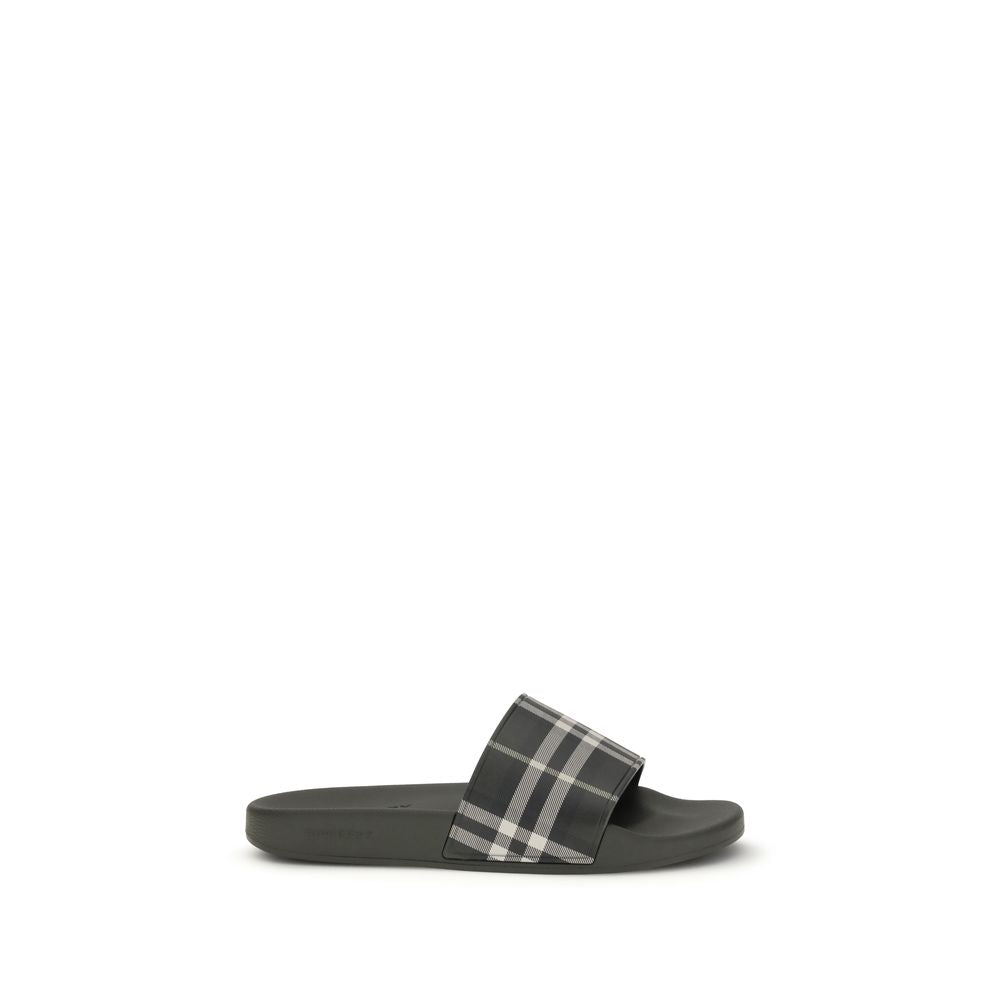 Burberry Green Polyurethane Slippers