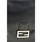Fendi Black Calf Leather Bos Taurus Backpack