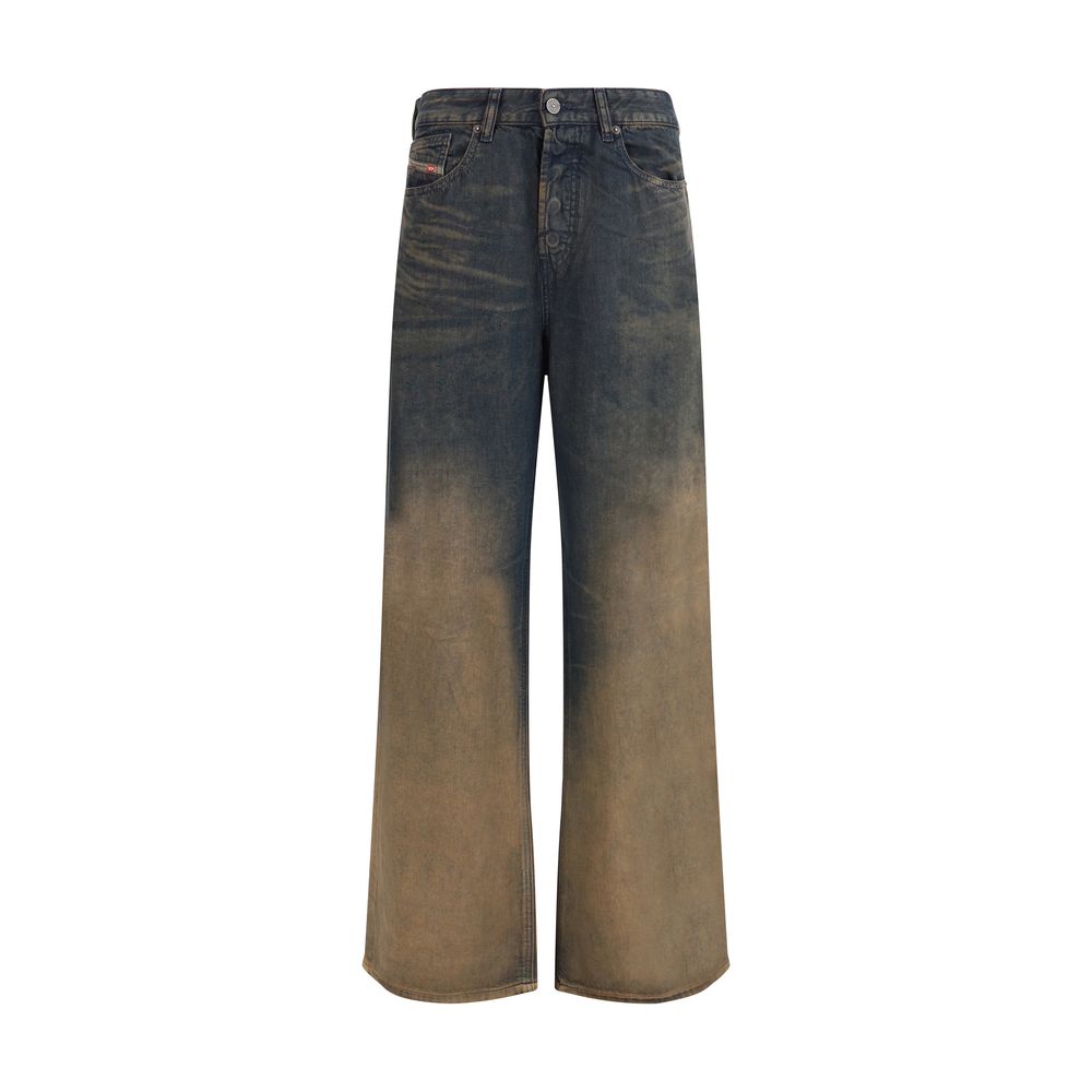 Diesel Multicolor Lyocell Relaxed Fit Jeans