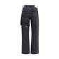 Agolde Black Recycled Cotton Straight-Leg Jeans