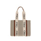 Chloé Beige Linen Shoulder Bag