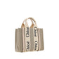 Chloé Brown Canvas Handbag