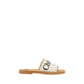 Chloé White Rubber Flat Sandals
