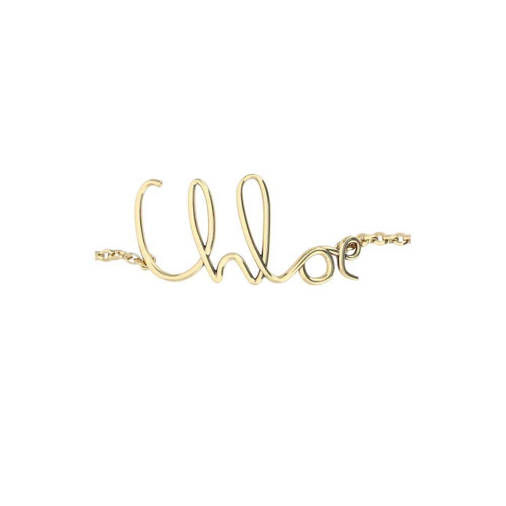 Chloé Gold Brass Thin Belt