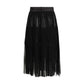 Dolce & Gabbana Black Silk Long Skirt