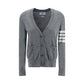 Thom Browne Gray Merino Wool Polo Shirt