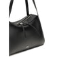Jil Sander Black Calf Leather Bos Taurus Shoulder Bag