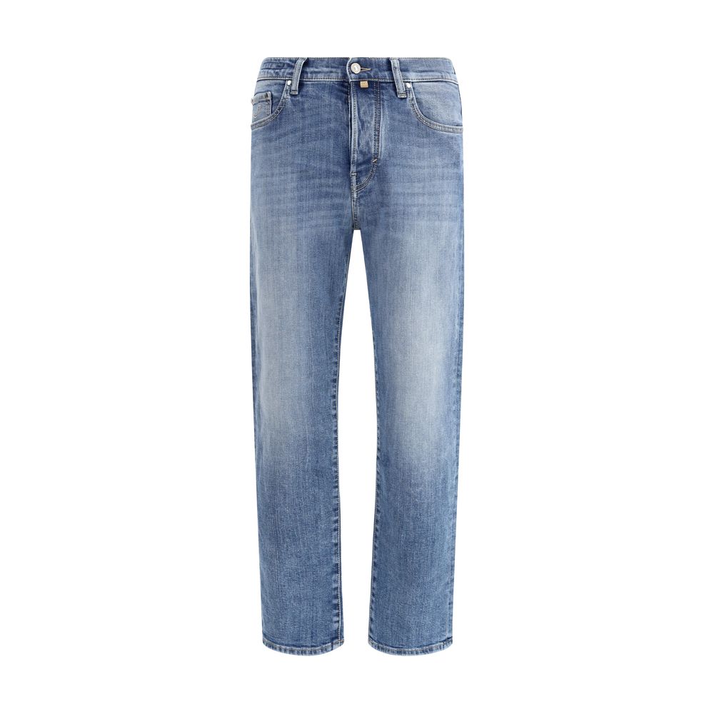 Jacob Cohen Blue Cotton Relaxed Fit Jeans
