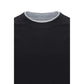 Brunello Cucinelli Black Cotton T-Shirt
