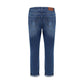 Brunello Cucinelli Blue Cotton Straight-Leg Jeans