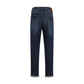 Brunello Cucinelli Blue Cotton Straight-Leg Jeans
