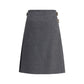 Prada Gray Mohair Long Skirt