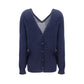 Prada Blue Cashmere Cardigan