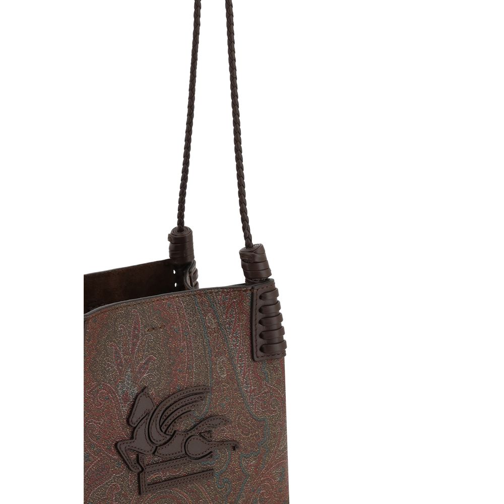 Etro Brown Fabric Handbag