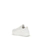 Prada White Calf Leather Bos Taurus Platform Sneakers