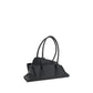 The Attico Black Calf Leather Bos Taurus Shoulder Bag