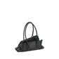 The Attico Black Calf Leather Bos Taurus Shoulder Bag
