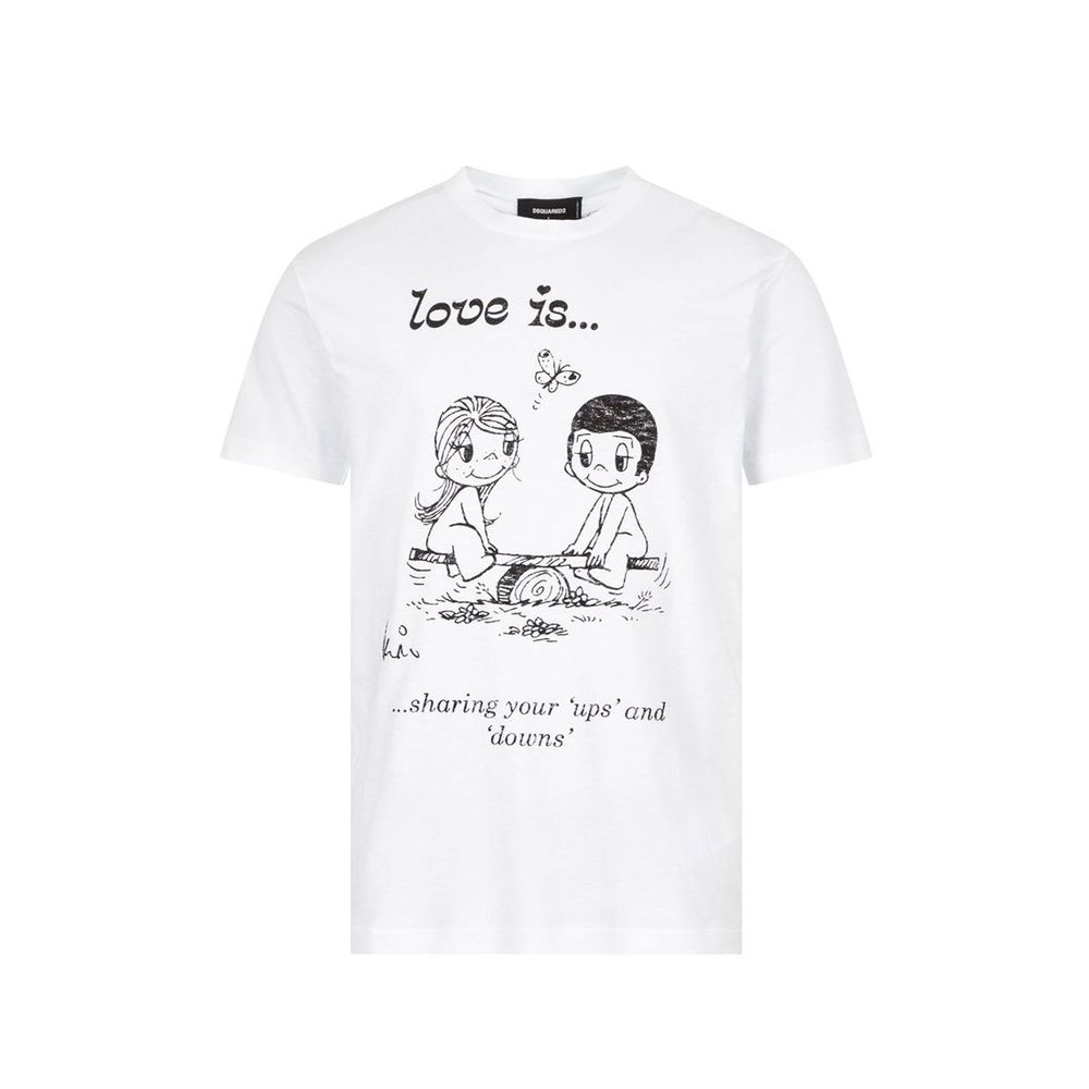 Dsquared² White Cotton T-Shirt