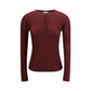Chloé Bordeaux Wool Long Sleeve T-Shirt