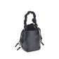 Ganni Black Recycled Leather Backet Bag