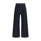 Khaite Blue Cotton Straight-Leg Jeans