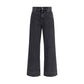 Chloé Black Cotton High-Waisted Jean