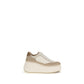 Chloé Cream Calf Leather Bos Taurus Platform Sneakers