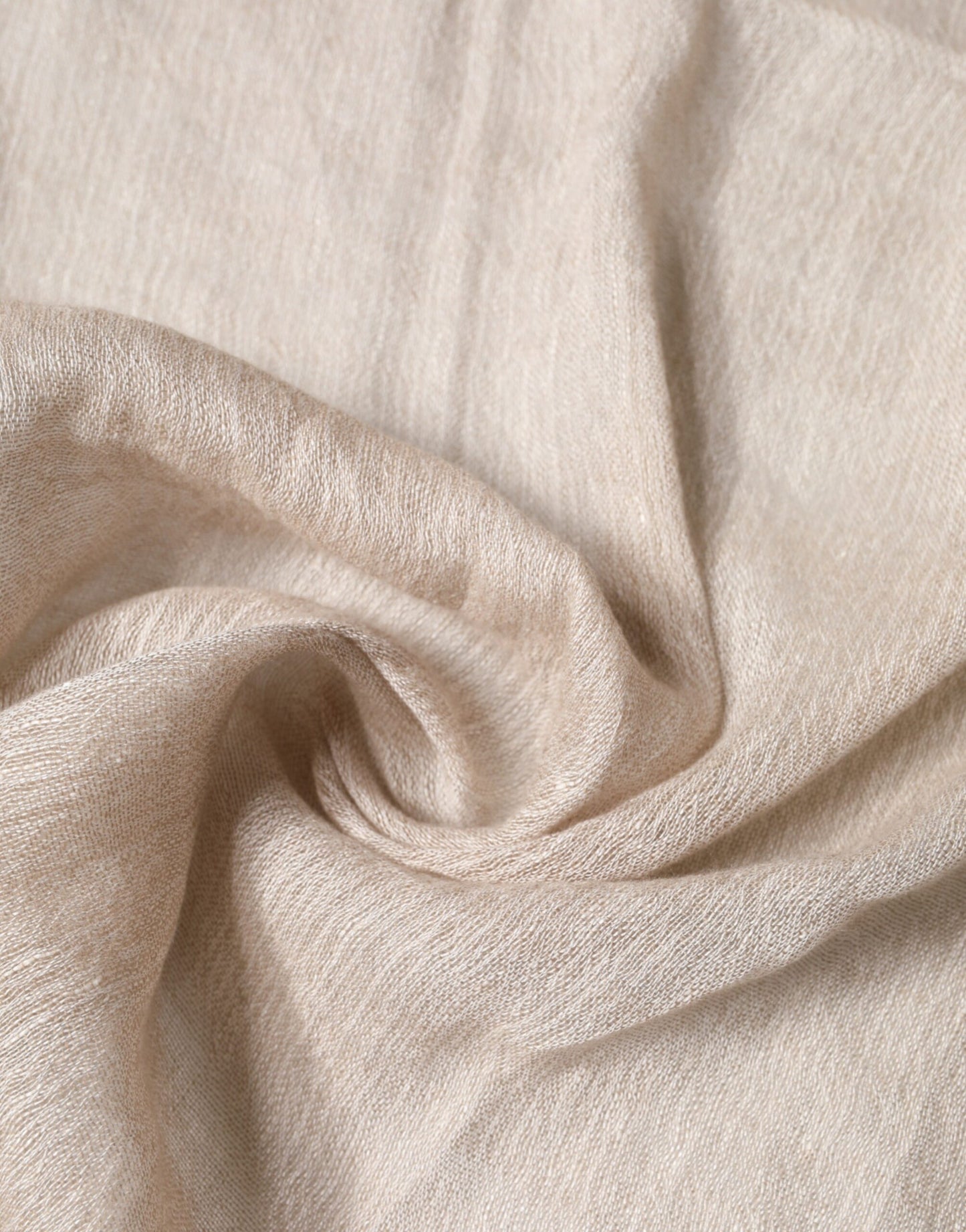 Dolce & Gabbana Beige Linen Neck Wrap Men Shawl Fringe Scarf