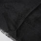 Dolce & Gabbana Black Cashmere Knit Neck Wrap Shawl Scarf
