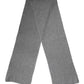 Dolce & Gabbana Gray Cashmere Knit Neck Wrap Shawl Scarf