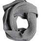Dolce & Gabbana Gray Cashmere Knit Neck Wrap Shawl Scarf