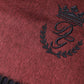 Dolce & Gabbana Maroon Silk Neck Wrap Shawl Fringes  Scarf