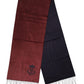 Dolce & Gabbana Maroon Silk Neck Wrap Shawl Fringes  Scarf