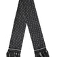 Dolce & Gabbana Black Silk Dotted Men Neck Wrap Shawl Scarf