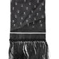 Dolce & Gabbana Black Silk Dotted Men Neck Wrap Shawl Scarf