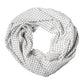 Dolce & Gabbana White Polka Dot Polyester Shawl Scarf